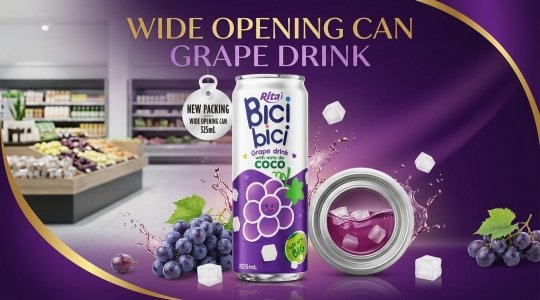 Wide Opening Can Grape Drink with Nata De Coco Market Insights for US Importers
