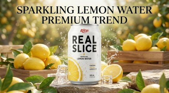 Sparkling Lemon Water With Real Fruit Slices — A Premium Trend Reshaping the US and Middle East Beve