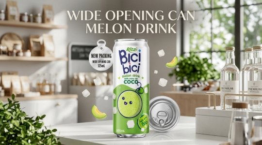 Wide Opening Can Melon Drink With Nata De Coco — A Packaging Innovation Driving Global Beverage Impo