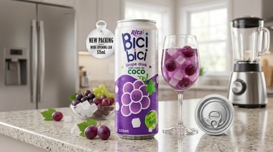 Wide Opening Can Grape Drink with Nata De Coco Gains Traction in US and Middle East Markets