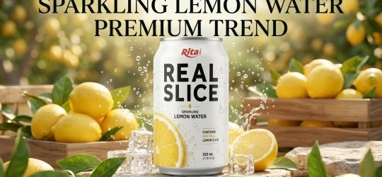 Sparkling Lemon Water With Real Fruit Slices — A Premium Trend Reshaping the US and Middle East Beve