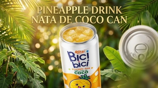 Pineapple Drink with Nata De Coco Wide Opening Can Market Trends for Importers