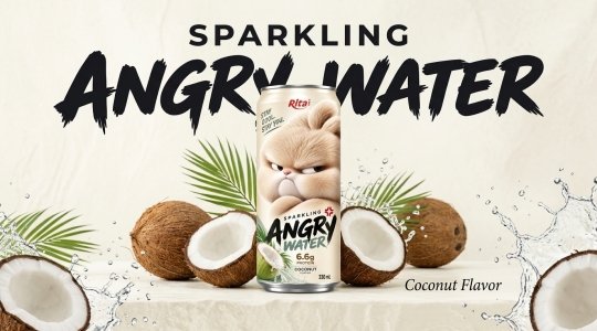 RITA's Angry Water Launches Sparkling Coconut Protein in Europe