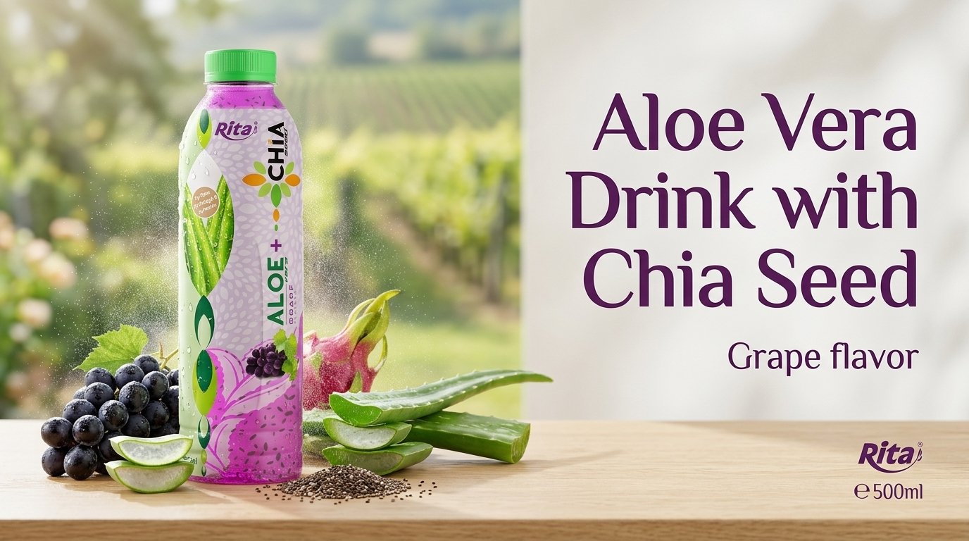 Aloe Vera Drink with Grape Flavor 15626 1