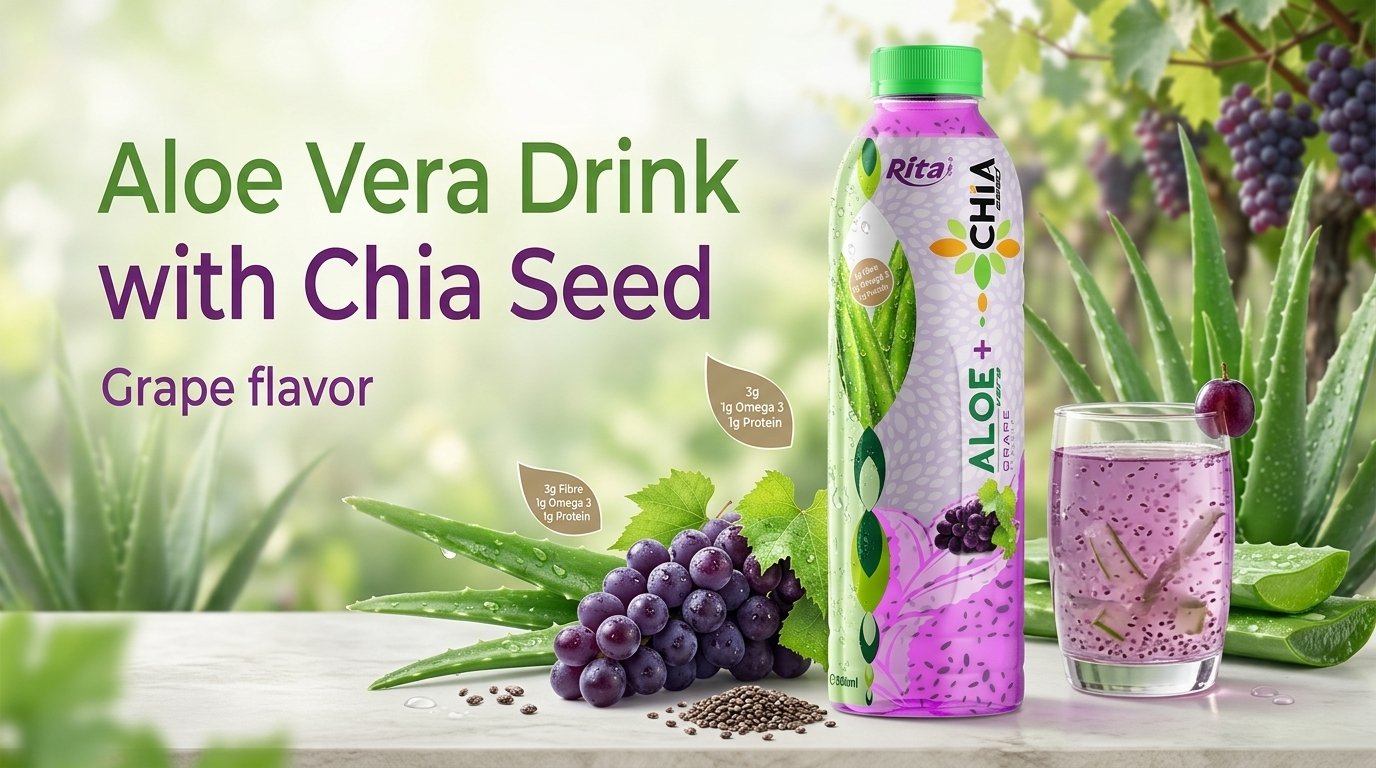 Aloe Vera Drink with Grape Flavor 15626 2