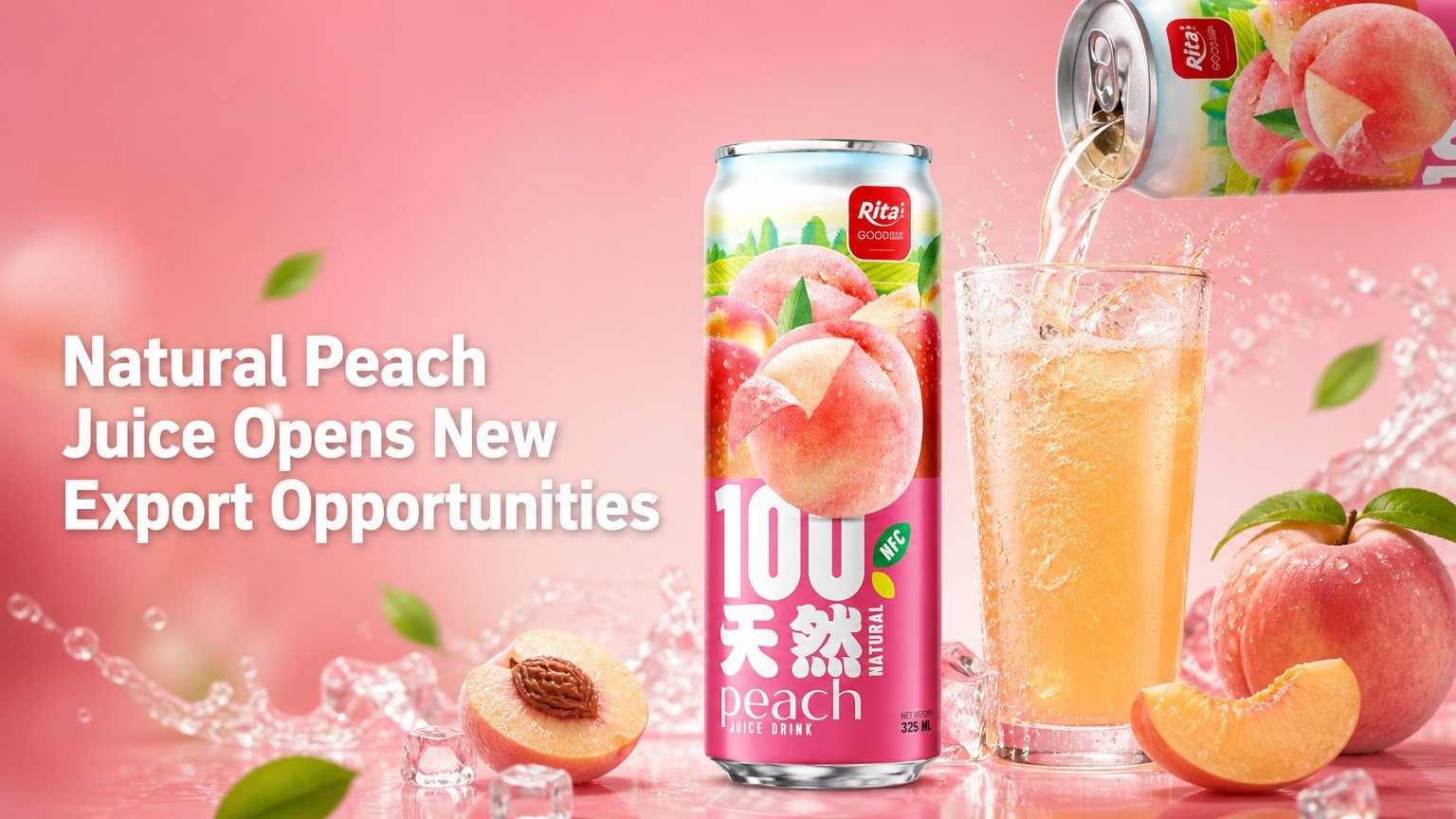 100 Natural Peach Juice Drink Opens New Export Opportunities Across Europe
