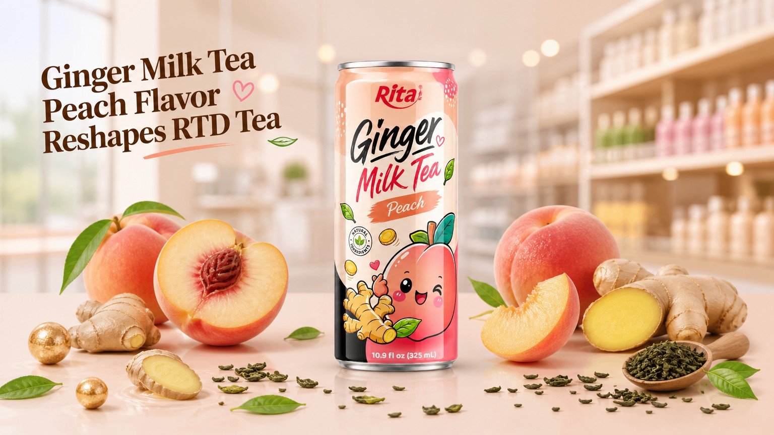 Ginger Milk Tea Peach Flavor Reshapes the RTD Tea Category