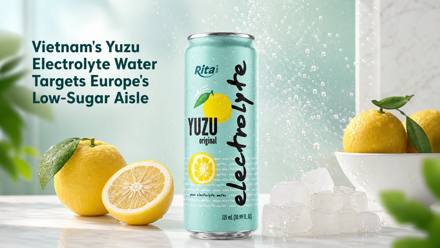 Vietnam's Yuzu Electrolyte Water Targets Europe's Low-Sugar Aisle