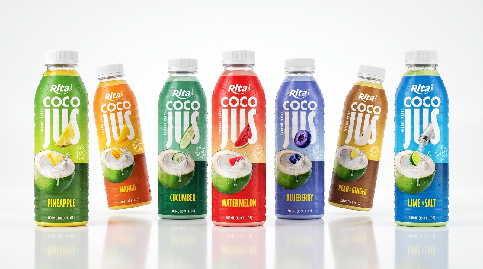 COCO JUS Real Coconut Water with Watermelon Juice 500ml (16.9 fl oz) Poster 2