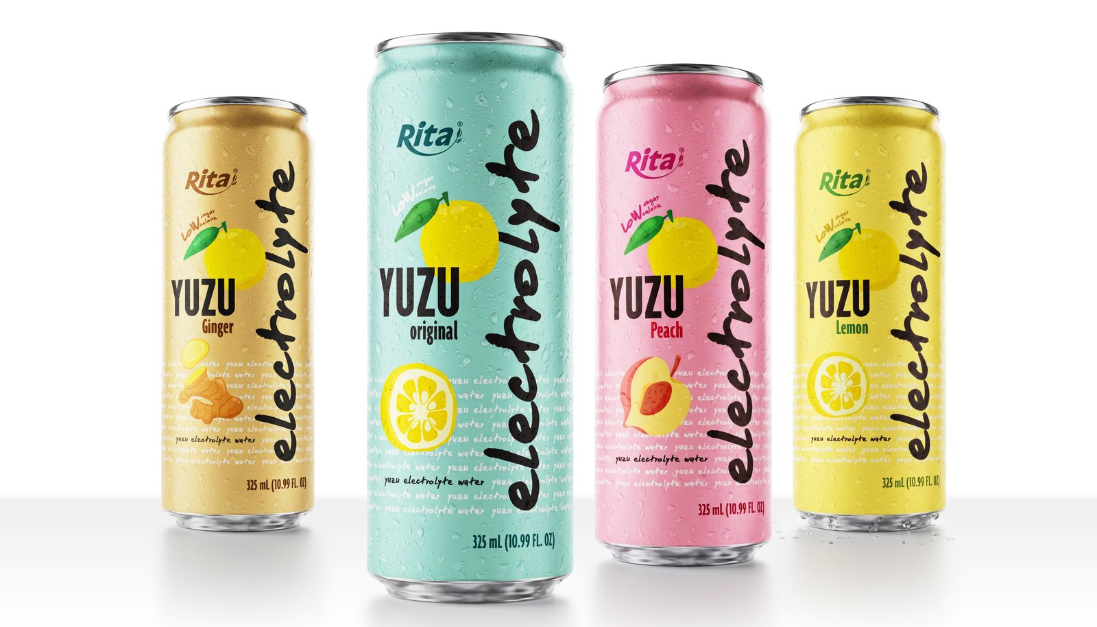 Yuzu Electrolyte Water Drink 325ml Low Sugar Hydration Beverage Poster 1