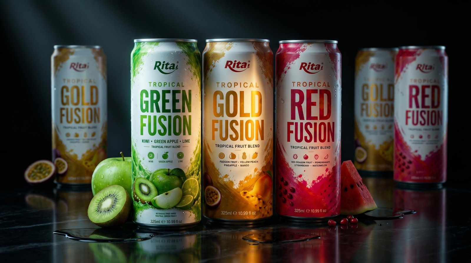 GREEN FUSION Tropical Fruit Blend Drink Poster 1