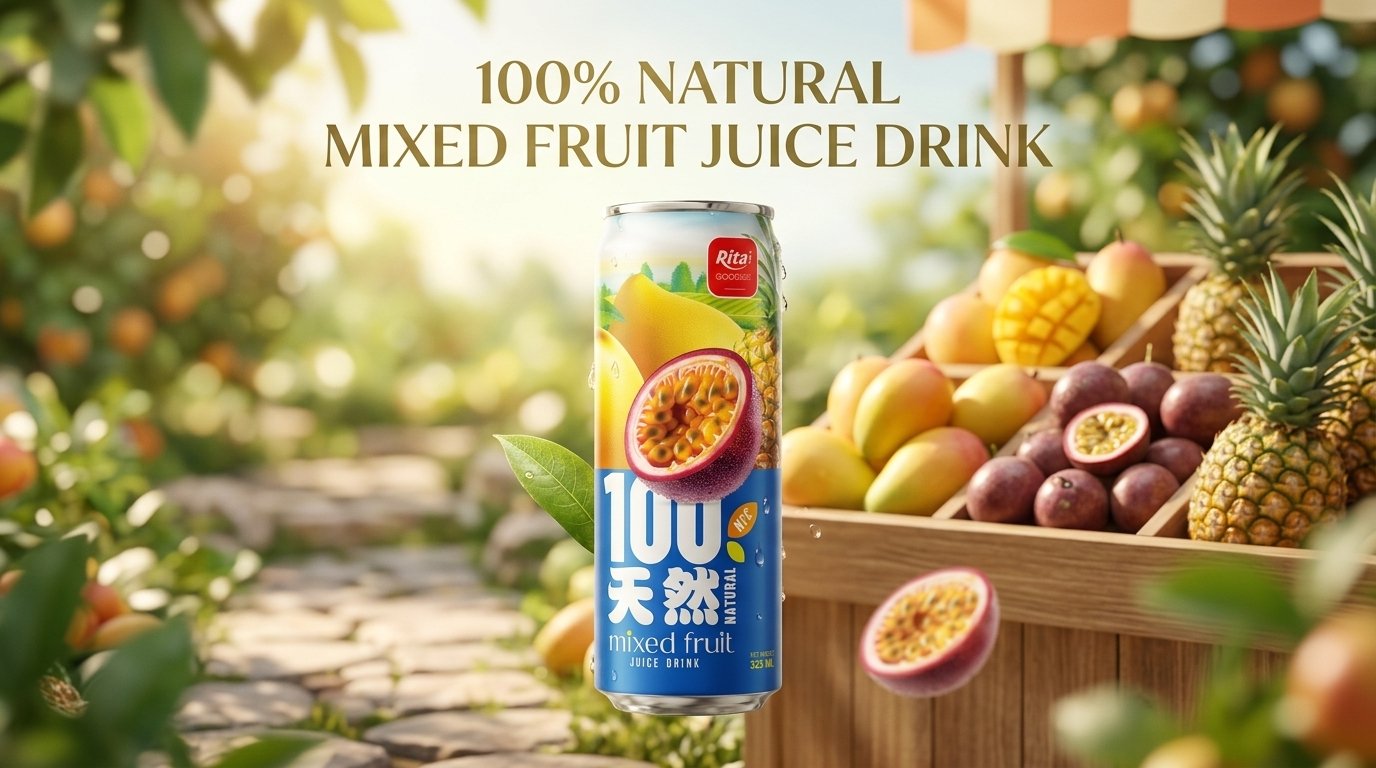 100% NATURAL MIXED FRUIT JUICE DRINK