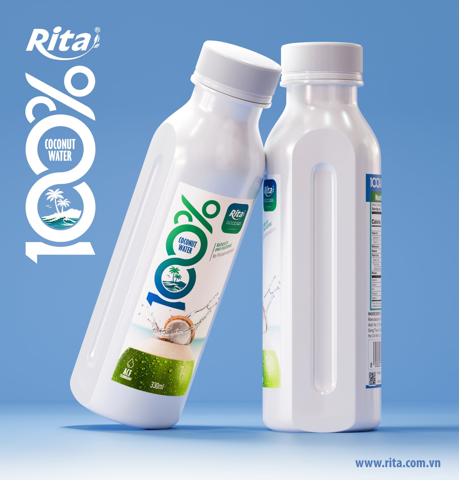 100% Natural Coconut Water 330ml PET COCO AFC Poster 1