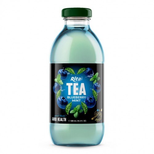 16.9_fl_OZ_Tea_drink__with_blueberry_mint_natural_brewed_tea