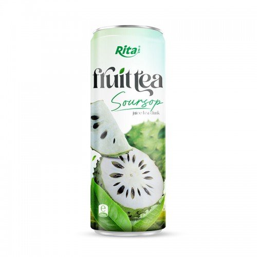 320ml_Sleek_alu_can_Soursop_juice_tea_drink_healthy_with_green_tea_non-alcoholic