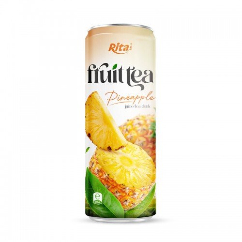 320ml_Sleek_alu_can_best_Pineapple__juice_tea_drink_healthy_with_green_tea
