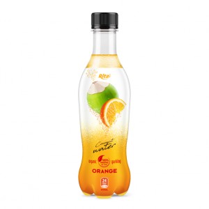 400ml_Pet_Bottle_Organic_Sparkling_Orange_Flavor_Coconut_Water