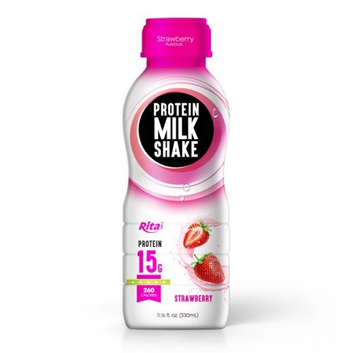 Protein_Milk_Shake_with_Strawberry_flavor_330ml_PP_bottle_11.16_fl_oz