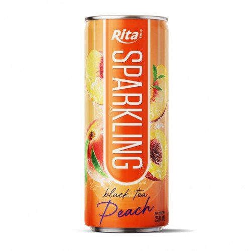 Sparkling_drink_fruit_peach_and_black_tea_250ml_cans