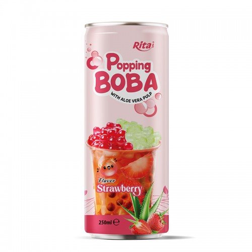 popping_Boba_bubble_strawberry_with_aloe_vera_pulp_250ML